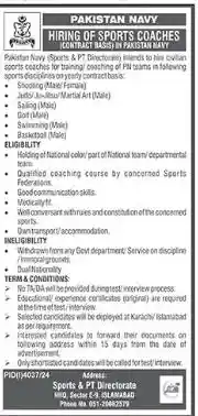 Pakistan Navy Jobs 2024 Advertisement